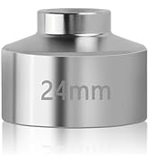 IHOTDER Oil Filter Socket Set,24mm Socket 6 Point Steel Oil Filter Removal Tool,3/8" Drive Oil Fi...
