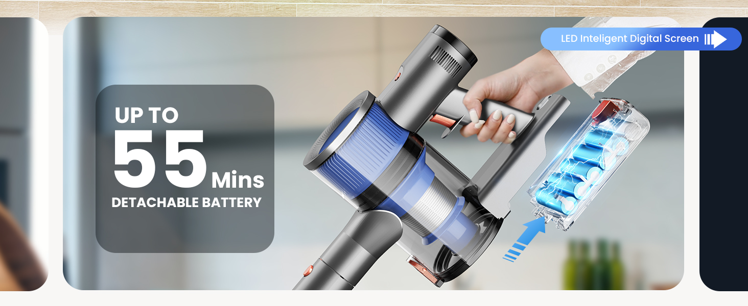 Cordless stick vacuum cleaner