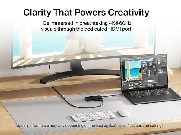 Belkin Connect 7-Port USB-C Hub with Dual USB-C Ports