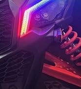 RGB LED Front Signature Beam Light Replacement for Can Am Maverick X3 XDS XRS Max Turbo R 2017-20...