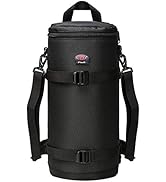 BPAULL Lens Pouch For DSLR Camera Lens Fits for Canon, Nikon, Pentax, Sony, Olympus, Panasonic, a...