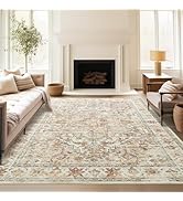 zesthome 8x10 Area Rugs - Stain Resistant Washable Rug for Living Room, Non-Slip Backing Large Ar...