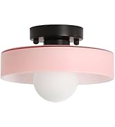 GloMuse Light Fixtures Ceiling Mount Flush Mount Ceiling Light Bedroom Ceiling Light Glass Light ...