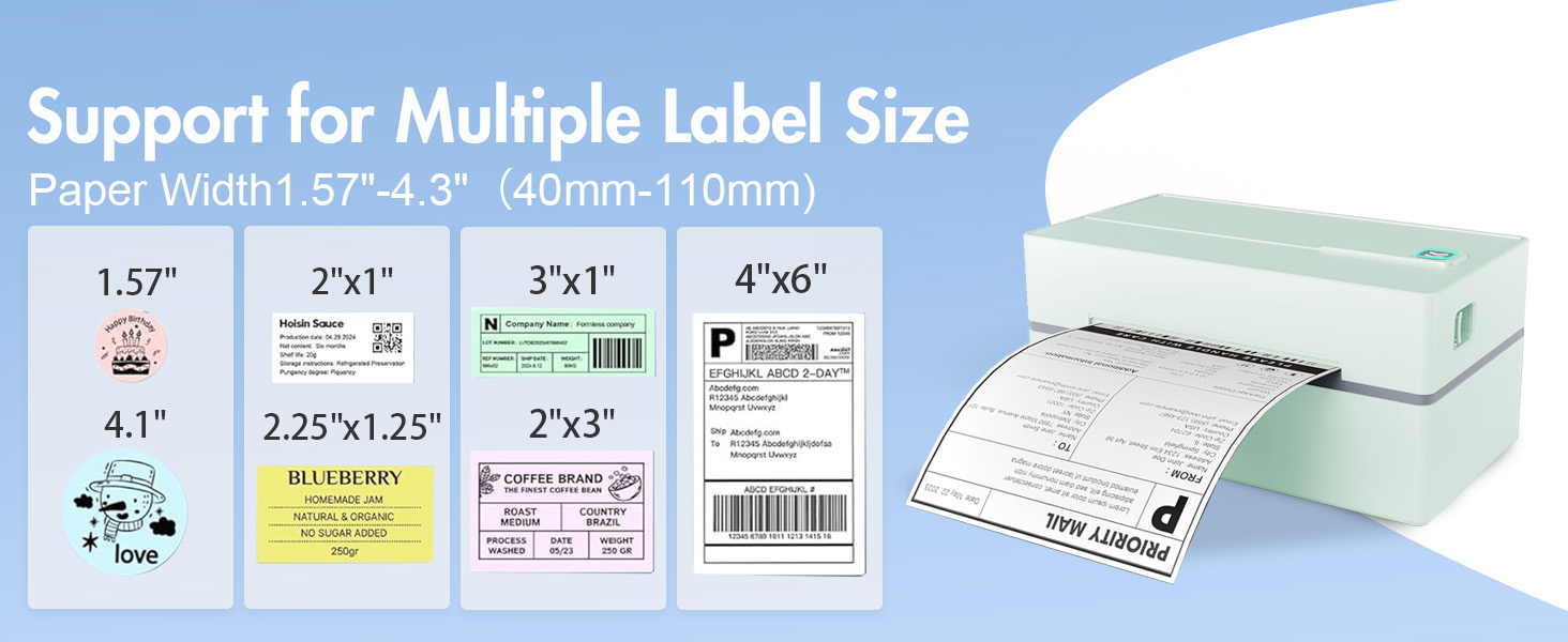 For Applicable Label Size