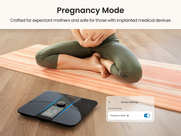 Smart Scale for Body Weight, Weight Scale with VA Large Display for BMI, Body Fat, Muscle Mass