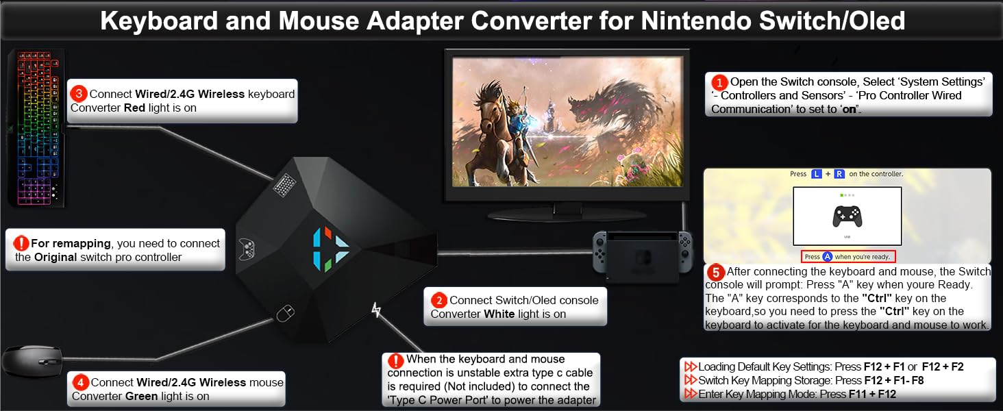 nintendo switch keyboard and mouse converter