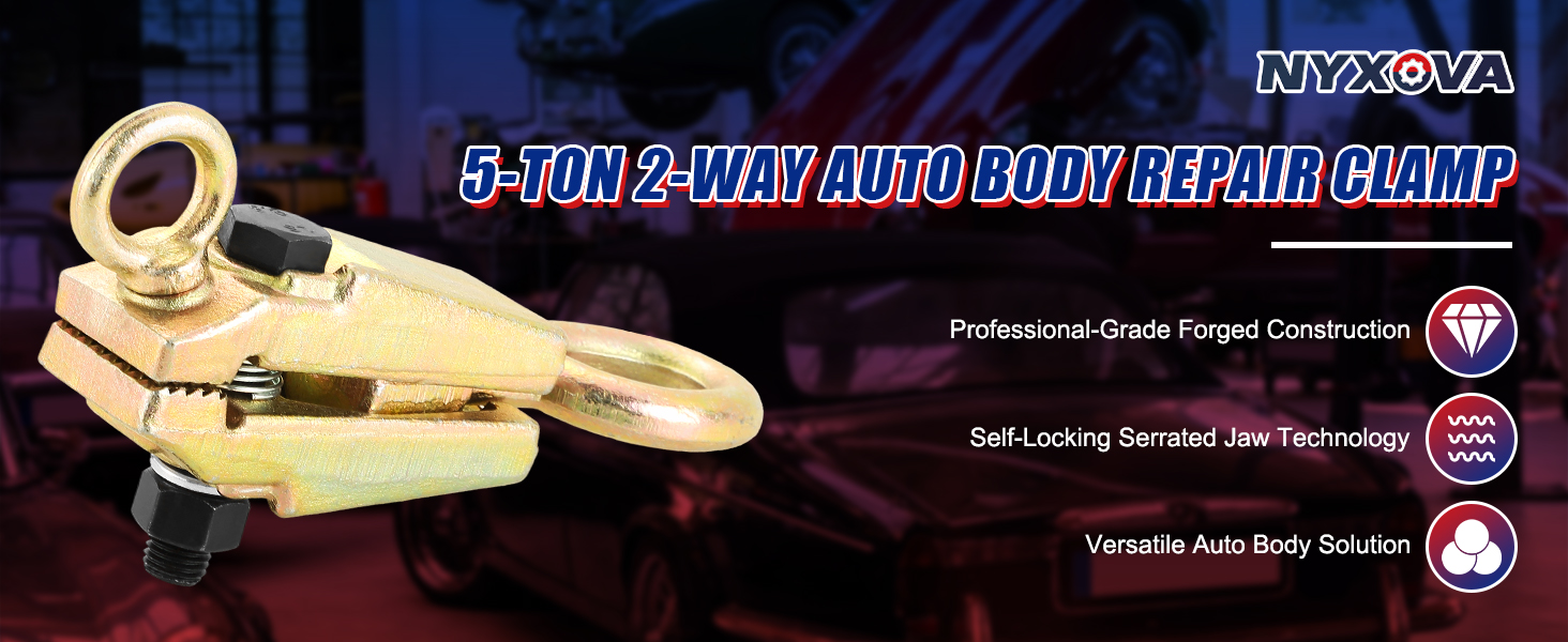 5-Ton 2-Way Auto Body Repair Clamp