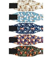 5 Pack Dog Diapers Male Reusable, Premium Belly Bands for Male Dogs, High Absorbing Dog Pee Wraps...