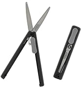 SUN-STAR Slarino Travel Ready Compact Scissors - Pocket Sized &amp; Portable, Black S3720004