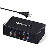 Aergiatech USB C Charging Station, 100W USB C Charger Charging Hub 10 PowerPort for Multiple Devi...