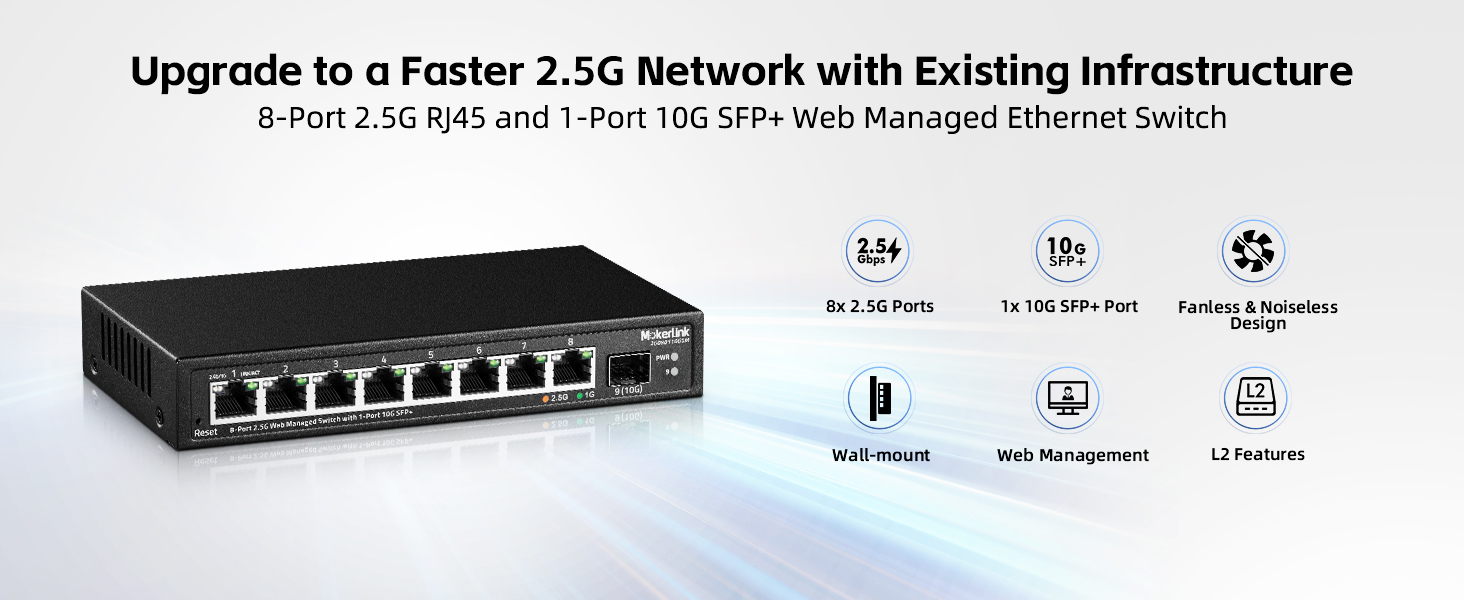 8-Port 2.5G Ethernet Switch