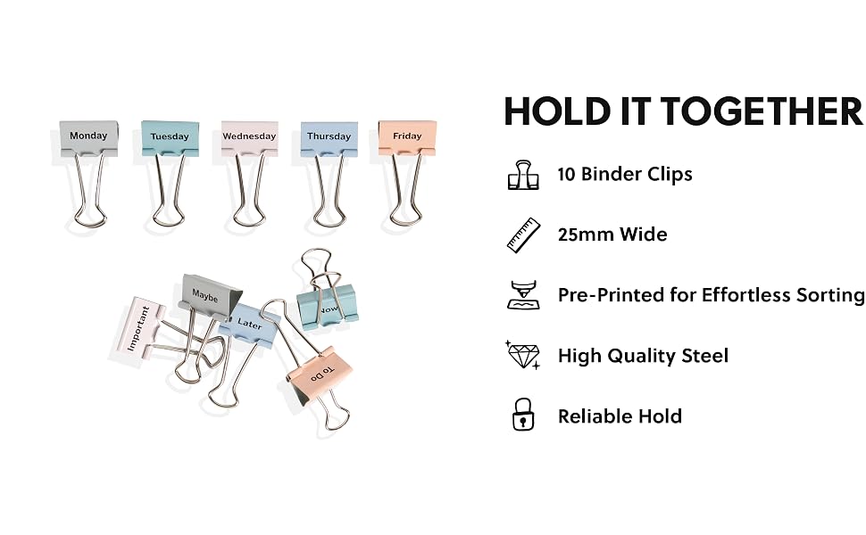 BINDER CLIPS