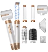 Blow Dryer Brush 7inONE,110000RPM High-Speed Negative Ionic Hair Dryer with Diffuser Concentrator...