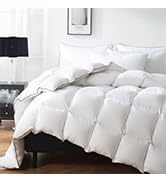 white feather down comforter