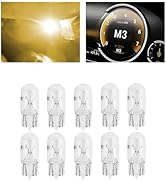 YGDMD 10PCS Halogen T10 192 W5W 168 Bulb,5W/12V T10 Halogen Light Bulbs for License Plate Light/R...