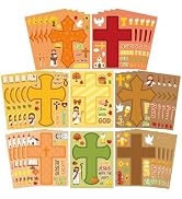 CY2SIDE Fall Religious Cross Stickers - 40PCS Jesus Prayer Thankful Make a Face Sticker Game for ...