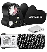JARLINK 2 Pack Jewelers Loupe, 30X 60X 90X Illuminated Jewelers Eye Magnifier and Magnifying Glas...