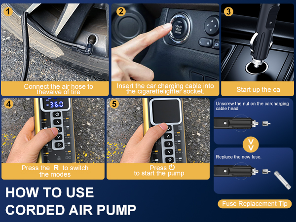 corded tire pump