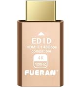 FUERAN HDMI 2.1 Dummy Plug 4K@120Hz Virtual Display Emulator, Headless Adapter, HDMI Display Adap...