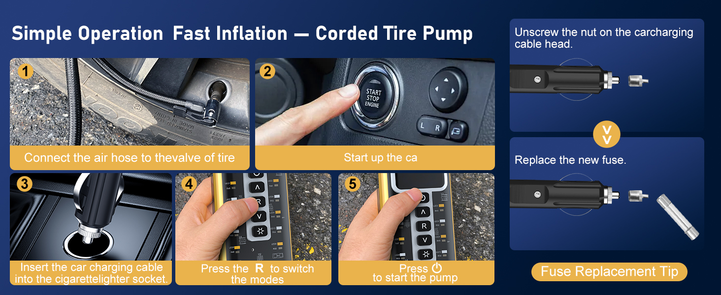 corded tire pump