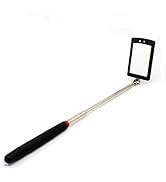 HARDK - Telescoping LED Lighted Flexible Inspection Mirror Cool lighted 360 Swivel for Extra View...