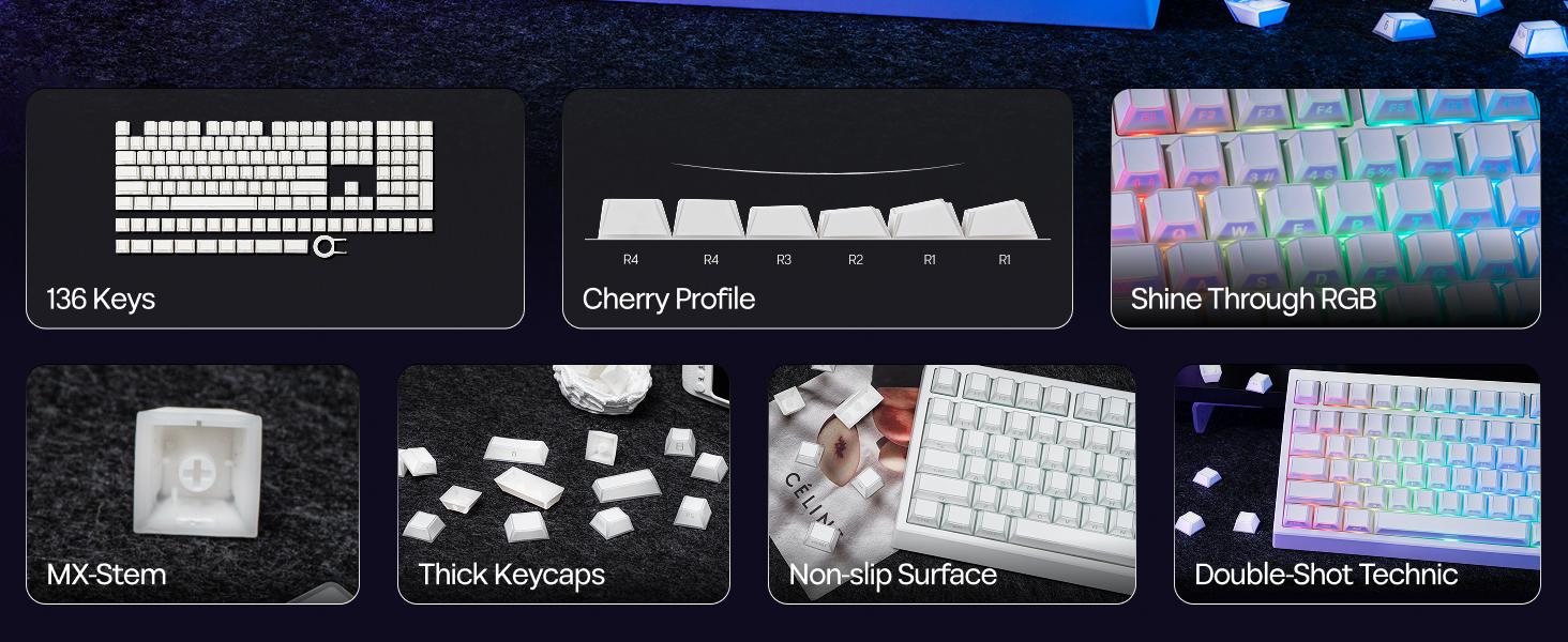 EPOMAKER Phos Keycaps Set