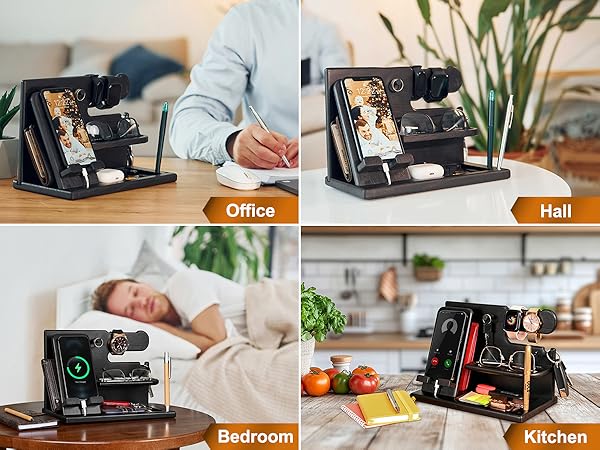 Handcrafted Wooden Phone Docking Station