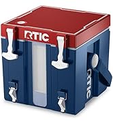 RTIC Halftime Water Cooler Portable Carrier Container, Drink Beverage Dispenser, Stackable with 2...