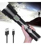 Rechargeable Flashlights 6000.000 High Lumens, Super Bright LED Flashlight with Long Handle, Larg...