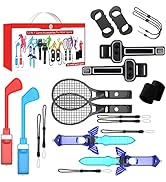 Switch Sports Accessories Bundle - EJGAEM 12 in 1 Accessories Kit Compatible with Nintendo Switch...