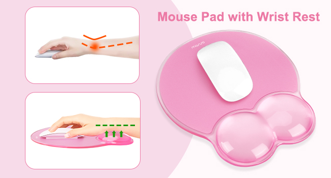 Ergonomic Mouse Pad and Keyboard Wrist Rest