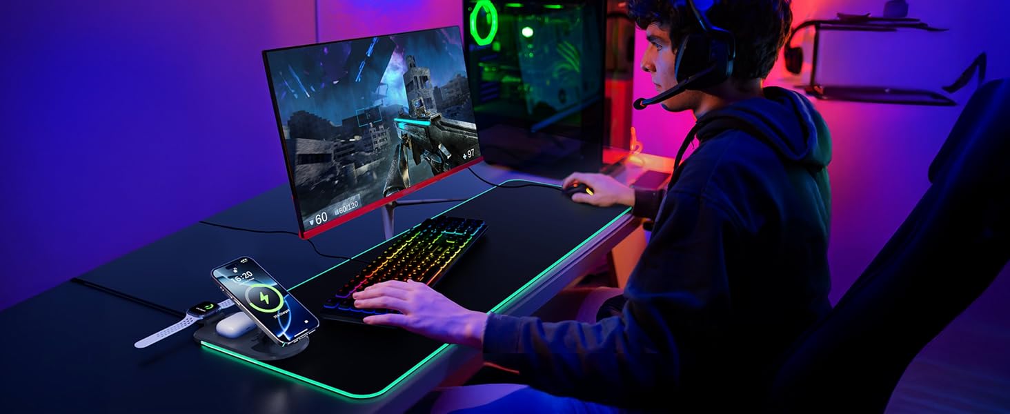 Wireless Charging Mouse Pad