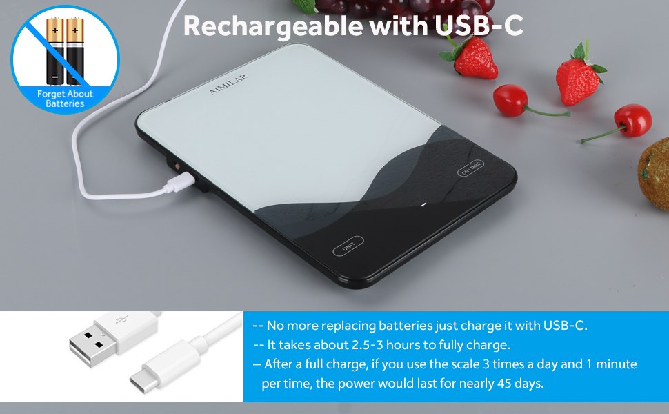 Rechargeable Food Scale