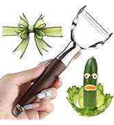 AUDAMI Premium Vegetable Peeler - Stainless Steel Serrated Y Potatoe Peeler for Veggie, Carrots, ...