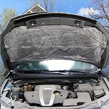 Hood absorption sound mats isolate noise and vibration