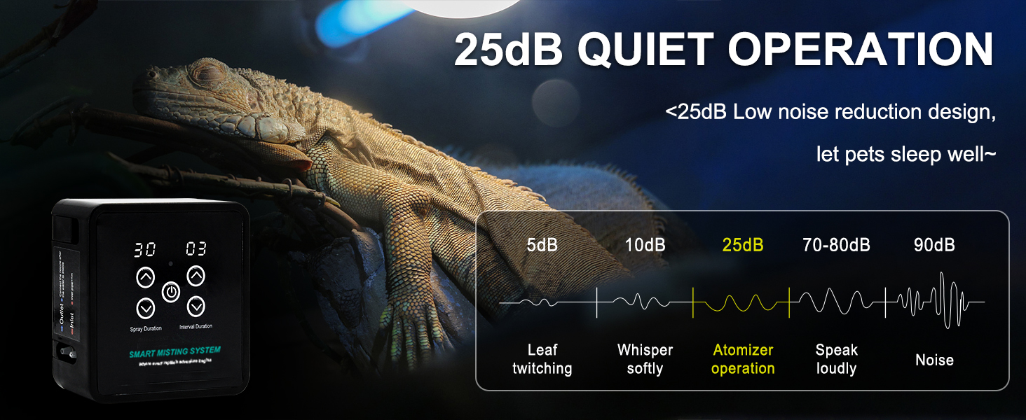 misting system for reptiles supplies humidity control waterfall water fountain automatic with timer