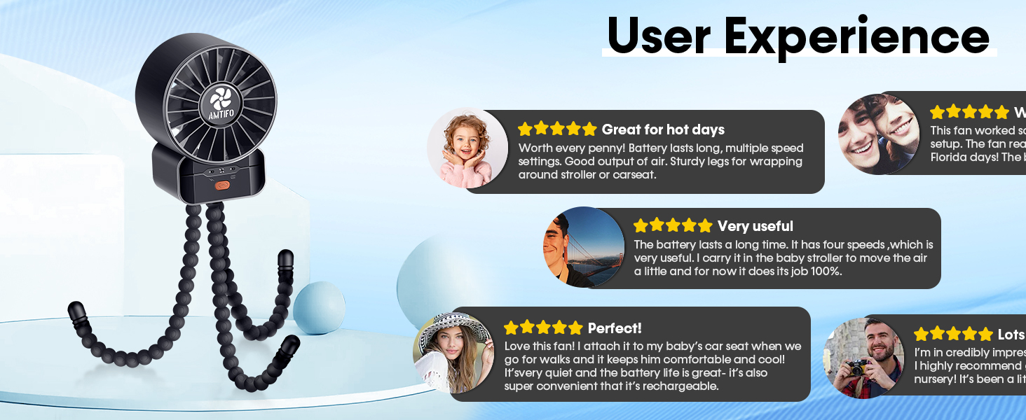 Stroller Fan Outdoor