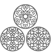 CHEFBEE 3PCS Silicone Trivet Mat - Flexible Non-Slip Heat Resistant Modern Kitchen Teapot Trivets...