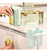 Chef's Path Fridge Drink Dispenser 3.5L (0.9 Gal), Set of 2 - Large Capacity Beverage Dispenser f...