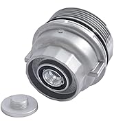 Engine Oil Filter Housing Cap Assembly - Aluminum Metal Finish Oil Change Kit - 15620-31060, 917-...