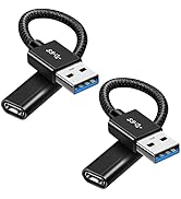 ELECTOP [10Gbps] USB C Female to USB Male Adapter Cable, USB 3.1 GEN 2 USB C Converter, Support O...
