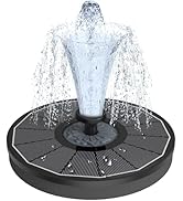 Yzert Solar Fountain for Bird Bath Direct Sunlight High Efficiency 3.5W Glass Panel Solar Water F...