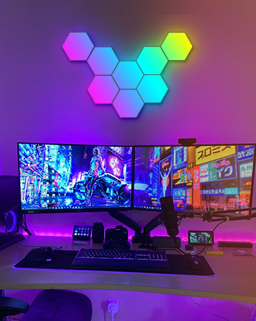 hexagon lights