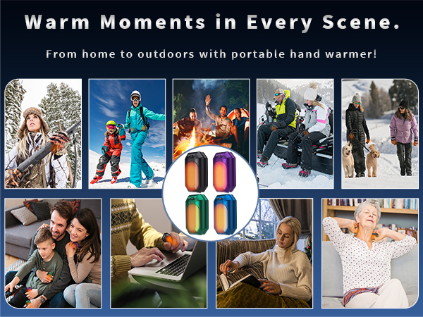 hand warmers indoors and outdoors