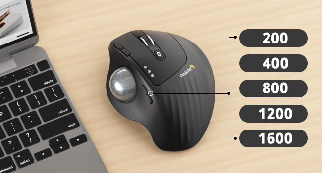EM01 NL wireless trackball mouse