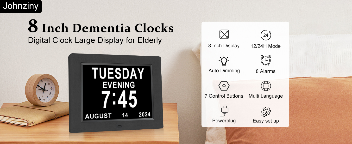 Digital Calendar Day Clocks for Seniors