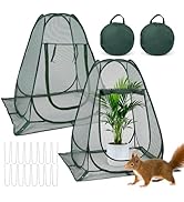 SPECILITE 28x28x32 in Pop Up Mesh Plant Cover Tent, Plant Protectors from Animals, Garden Netting...
