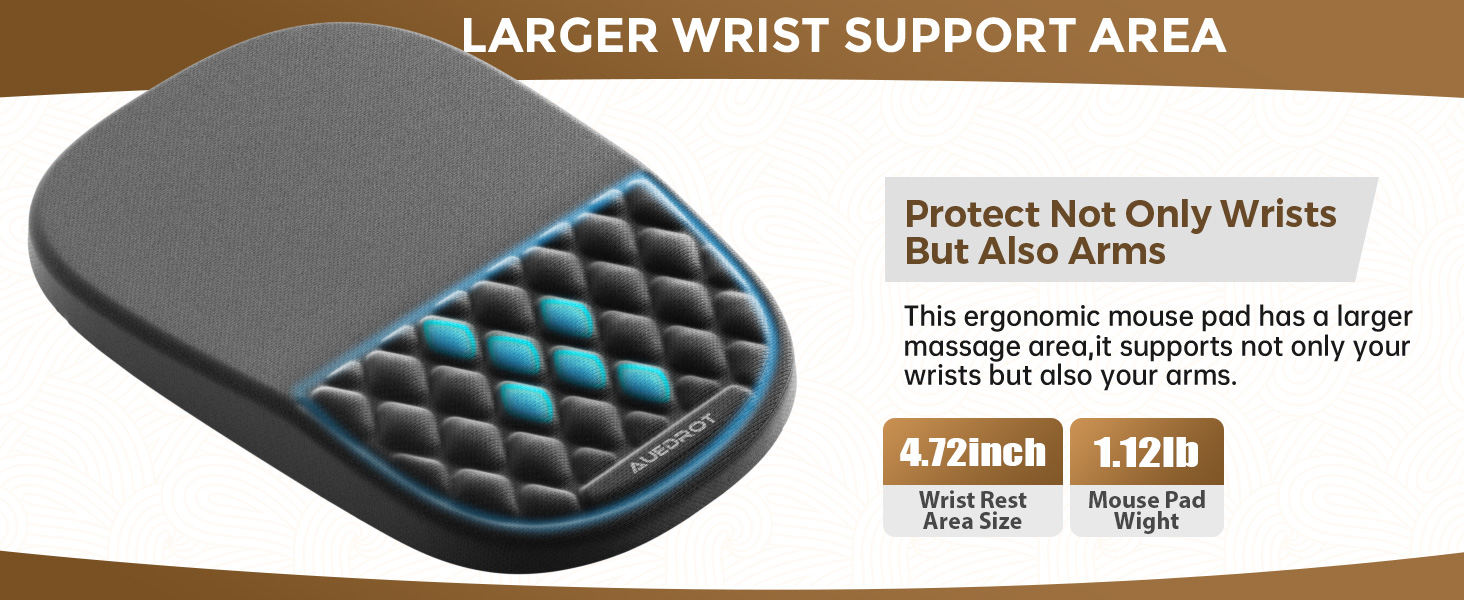 mouse pad with wrist rest