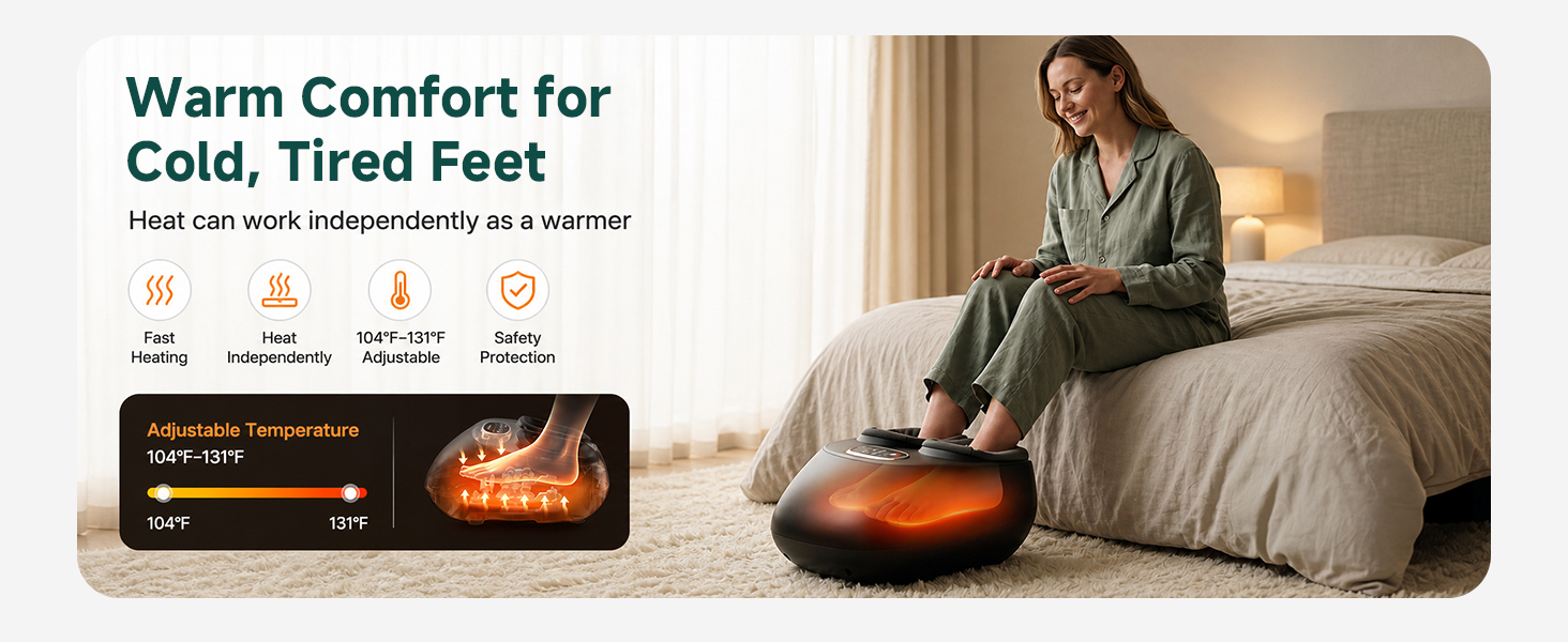 Shiatsu Foot Massager with Heat