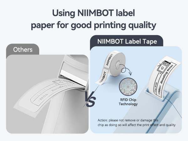 NIIMBOT D110 Upgraded Version Mini Label Maker Machine with Tape